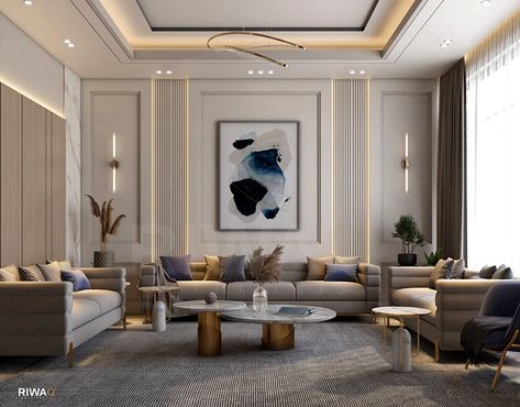 Simple Living Room Designs, Design Ložnic, Drawing Room Design, Villa Apartment, Drawing Room Interior, Luxury Living Room Decor, Neoclassical Interior, Luxury Living Room Design, Living Room Sofa Design