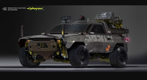 ArtStation - Nomad vehicle sketches Cyberpunk 2077 Nomad, Vehicle Concept Art, Shtf Vehicle, Futuristic Concept Art, Vehicle Concept, Cyberpunk Armor, Concept Vehicles Sci Fi, Cyberpunk Rpg, Armored Vehicle