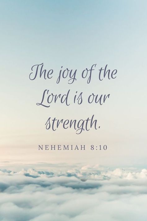 "The joy of the Lord is our strength". -Nehemiah 8:10 Family Bible Verses, The Joy Of The Lord, How To Believe, Family Bible, Quotes Christmas, Quotes Bible, Joy Of The Lord, Christian Bible Verses, Biblical Quotes