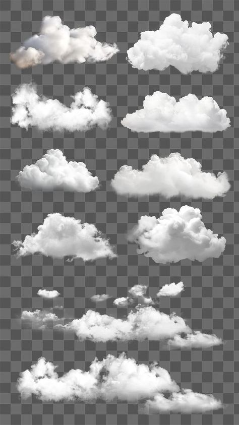 Clouds Background For Editing, Cloud Transparent Background, Collage Elements Png, Collage Cutouts, Clouds Png, Lottery Tips, Cloud Illustration, Cloud Stickers, Png Elements