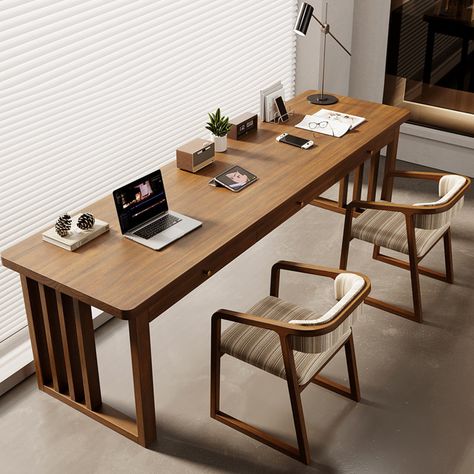 Wood office desk