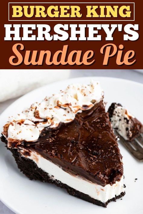 With this recipe for Burger King Hershey's Sundae Pie, there's no need to hit the drive-thru. Learn how to make it and get tips for the best-tasting pie. Burger King Pie Recipe, Copycat Burger King Hershey Pie, Hersheys Chocolate Pie Recipe, Burger King Chocolate Pie Recipe, Hersheys Pie Burger King, No Bake Hershey Pie, Hersheys Pie Recipe, Hershey Pie Recipe Burger King, Burger King Hershey Pie Recipe