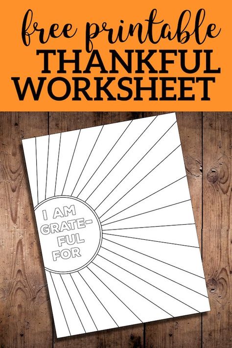 I Am Thankful for Worksheet Free Printable. I am grateful page printable for kids or adults. Great Thanksgiving or Christmas holiday activity. #papertraildesign #holidayactivity #thanksgivingactivity #thanksgivingprintable Thankful For Worksheet, Thankful Activities, Paper Trail Design, Thanksgiving Games For Kids, Thanksgiving School, Gratitude Activities, Activity Worksheet, Thanksgiving Activities For Kids, Trail Design