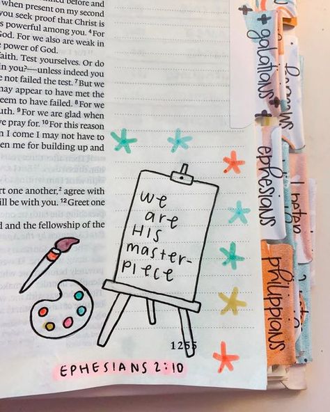 Bible Journaling Ephesians, Bible Verse Drawing, Bible Drawings, Journal D'inspiration, Bible Highlighting, In My Bible, Journal Bible Quotes, Bible Journal Notebooks, Bible Studying