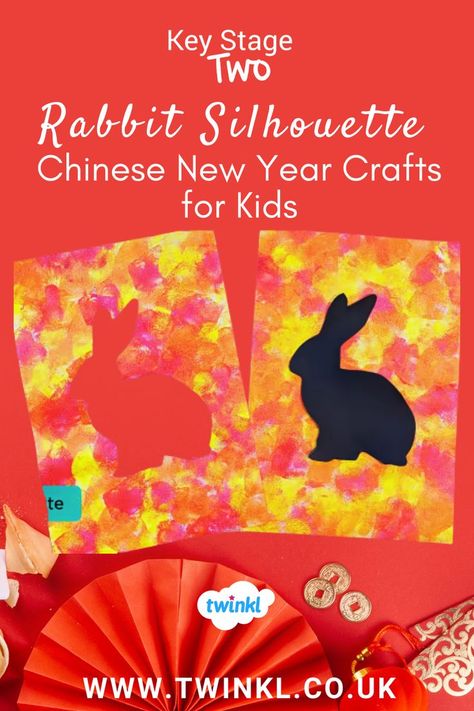 Rabbit Silhouette Chinese New Year Crafts for Kids New Year Crafts For Kids, Chinese New Year Craft, Chinese New Year Kids, News Years Crafts For Kids, New Year Crafts, New Year Craft, Craft Activity For Kids, Chinese New Year Crafts For Kids, Chinese New Year Activities