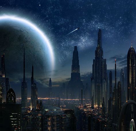 Coruscant - Star Wars Star Wars Creatures Concept Art, Star Wars Aesthetic Coruscant, Star Wars Planet Aesthetic, Star Wars Universe Aesthetic, Starwars Planet Aesthetic, Star Wars Places Aesthetic, Star Wars World Aesthetic, Star Wars Square Pictures, Star Wars Worlds Concept Art