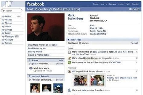 Who remembers this Facebook layout?!  Oh, the memories. Old Facebook, Facebook Layout, Timeline Design, Life Crisis, Facebook Account, Class Schedule, Facebook Profile, Financial News, Online Images