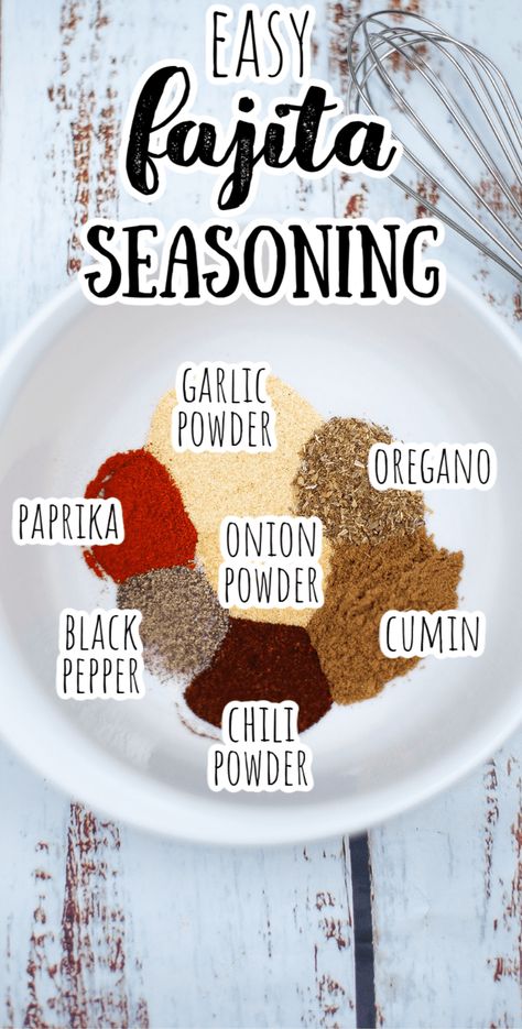 Homemade Fajita Seasoning Mix - Feels Like Home™ Make Taco Seasoning, Fajita Seasoning Mix, Homemade Dry Mixes, Homemade Taco Seasoning Recipe, Homemade Fajita Seasoning, Dry Rubs, Homemade Spice Mix, Taco Seasoning Recipe, Spice Blends Recipes