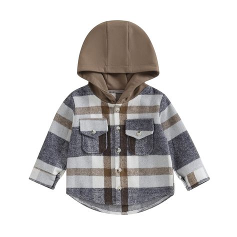 PRICES MAY VARY. Material: Knitted cotton infant little kids toddler baby boy girl fall winter clothes, flannel hooded plaid shirt jacket, button down shacket, comfy, soft, lightweight and breathable, very skin-friendly fabric, comfortable to wear Style: Cute infant little kids toddler baby boy girl fall winter clothes, long sleeve, lapel button down shirt, flannel hooded plaid shirt, simple and classic, adorable and comfy, perfect Thanksgiving day Christmas holiday fall winter clothing Occasion Plaid Outerwear, Boys Plaid Shirt, Flannel Shacket, Boy Hoodie, Toddler Baby Boy, Toddler Coat, Shirt Packaging, Girls Flannel, Kids Plaid