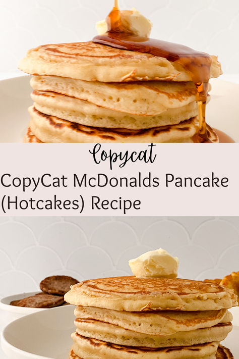 Copycat Mcdonald's Hotcake (pancake) recipe
Satisfy your cravings with our delectable Copycat McDonald's Pancake (Hotcakes) Recipe! Fluffy, golden-brown pancakes that taste just like the real deal. Perfect for a delicious breakfast or brunch. #CopycatMcDonalds #PancakeRecipe #BreakfastTreat Copycat Mcdonald’s Pancake Recipe, Copycat Mcdonald’s Pancake, Mcdonald’s Pancakes, Restaurant Style Pancakes, Mcdonalds Hotcakes Recipe, Mcdonald's Pancakes, Mcdonalds Hotcakes, Hotcakes Recipe, Copycat Mcdonalds