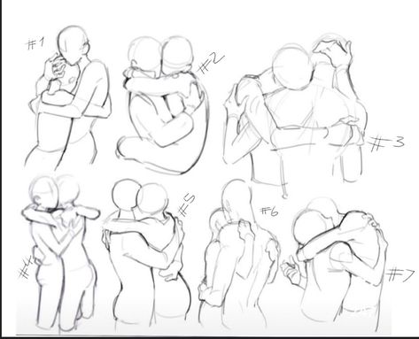 Hugging Back Reference, Drawing Reference Poses Hugging, Kiss On The Hand Reference, Characters Hugging Drawing, Hugging Yourself Reference, Character Hugging Pose, Romantic Drawing Reference, Hands At Sides Reference, 2 People Hugging Drawing