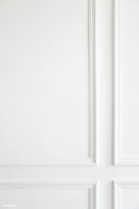 Interior white wall paneling decoration | premium image by rawpixel.com / Jira  #picture #photography #inspiration #photo #art Parisian Wall, White Wall Paneling, White Molding, Interior Minimal, Wall Paneling Diy, Apartment Makeover, French Walls, Wall Molding, White Paneling