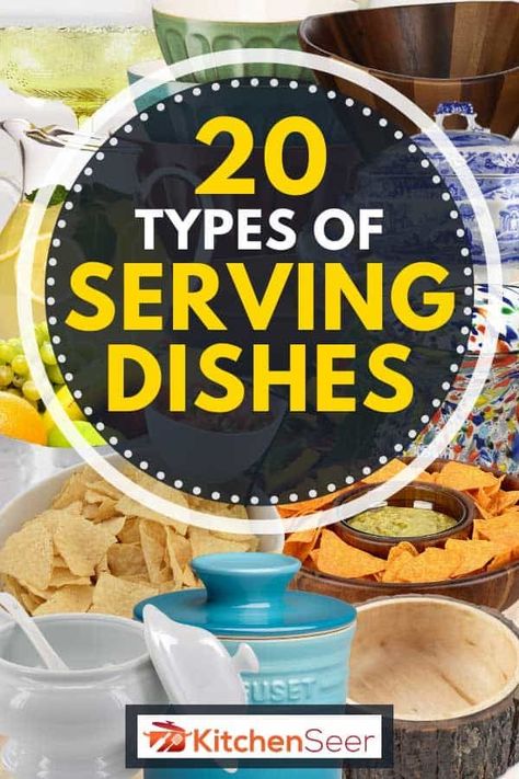 Whether you’re having a family meal or hosting a group, serving dishes always come in handy. If you feel a bit overwhelmed by the number of serving dishes, don’t fret. Read our guide to better understand these kitchen accessories. Including a list of 20 types of serving dishes that you should know. Appetizer Serving Dishes, Serving Dishes For Entertaining, Serving Plates Ideas Presentation, Serving Dishes Ideas, Serving Bowls Ideas, Serving Platters Entertaining, Serving Plates Ideas, Party Serving Dishes, Dish Sets Dinnerware