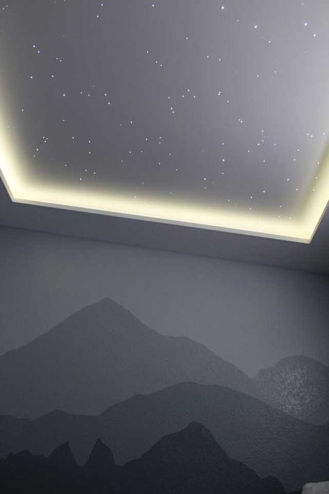 Starlight Ceiling Living Room, Star Sky Ceiling, Led Star Ceiling, Starlight Ceiling Bedroom, Starlight Ceiling, Stars Ceiling, Ceiling Stars, Pediatric Office, Sky Ceiling