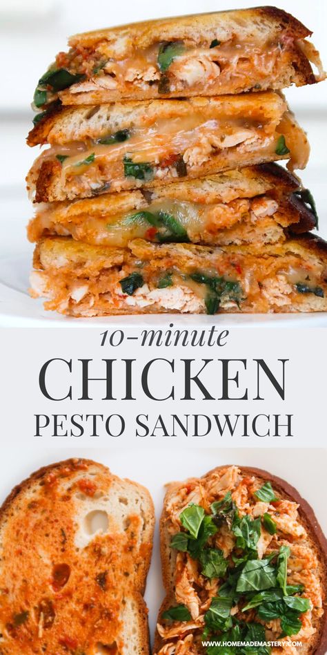 Grilled Pesto Sandwich, Chicken Pesto Sourdough Sandwich, Red Pesto Sandwich, Lemon Chicken Sandwich, Basil Pesto Chicken Sandwich, Pesto Chicken Sandwich On Sourdough, Sourdough Sandwich Recipes Healthy, Chicken Pesto Sandwich Recipe, Grilled Chicken Sandwich Recipes Healthy