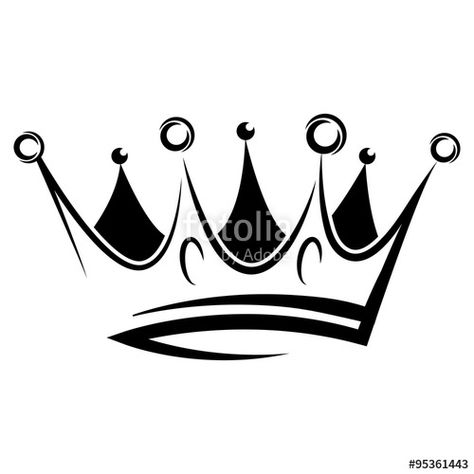 Black abstract crown for graphic design and logo on black ... Simple Crown Tattoo, Crown Tattoo Men, King Crown Tattoo, Crown Drawing, Crown Tattoo Design, King Tattoos, Tattoo Collection, Crown Tattoo, Kings Crown