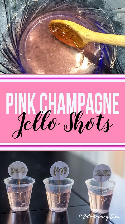 This pink champagne jello shots recipe is to so easy to make. It's made with white cran strawberry juice and sparkling wine and tastes awesome! Perfect for a birthday party, bachelorette party or Galentine's party! #fromhousetohome #newyearseve #champagne #partyideas #jelloshots #jelloshots Champagne Jello Shots Recipe, Champagne Jello, Champagne Jello Shots, Jello Shots Recipe, Blue Jello, Champagne Birthday, Adult Valentines, Jello Shot, Jello Shot Recipes