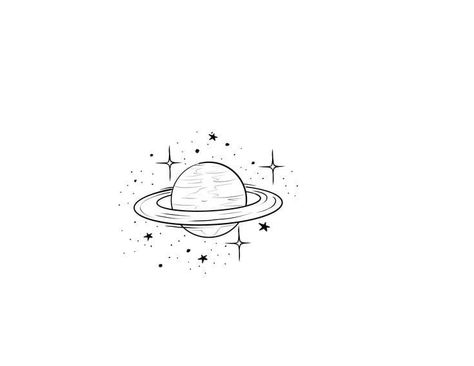 Saturn Face Tattoo, Saturn Tattoo With Stars, Universe Fine Line Tattoo, Fineline Planet Tattoo, Planet Flash Tattoo, Space Aesthetic Tattoos, Fine Line Planet Tattoo, Space Tattoo Stencil, Black And White Space Tattoo