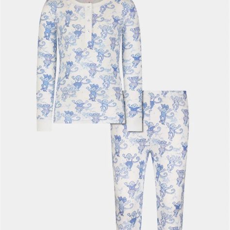 Brand New With Tags Never Worn! Also This Product Is Limited Edition So It Will Never Come Back To The Stores. Monkey Pajamas, Sleepover Bag, Womens Dress Tops, Monkey Print, Kids Pjs, Roller Rabbit, Casual Tunics, Baby Pajamas, Sea Breeze