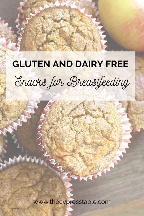 Gluten and Dairy Free Snacks for a Breastfeeding Mom - The Cypress Table Dairy Free Breastfeeding Diet, Gluten And Dairy Free Snacks, Breastfeeding Meals, Snacks For Breastfeeding, Grab Snacks, High Energy Snacks, Breastfeeding Snacks, Dairy Free Breastfeeding, Diet Diary