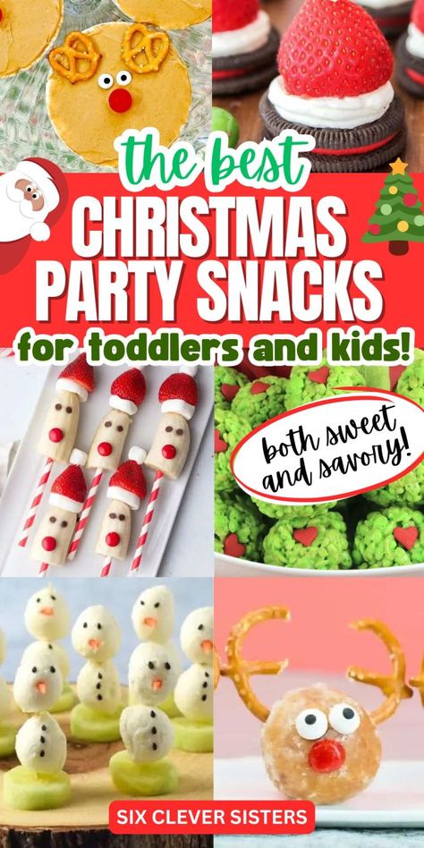 Healthy Christmas snacks and festive treats for the holiday season | food for Christmas parties for kids of all ages Easy Christmas Snacks For Kids, Christmas Snacks For Kids, Easy Christmas Snacks, Christmas Snack Ideas, Christmas Snack Recipes, Gluten Free Christmas Treats, Kids Christmas Treats, Christmas Snacks Easy, Healthy Christmas Snacks