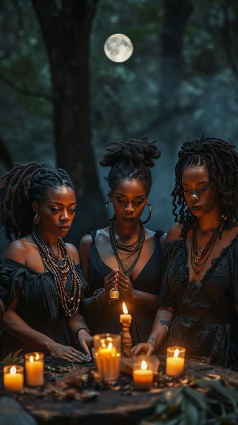 Afro Goth, Oh My Goddess, African Spirituality, Black Goddess, Afrocentric Art, Black Witch, Magic Aesthetic, Black Love Art, Black Art Pictures