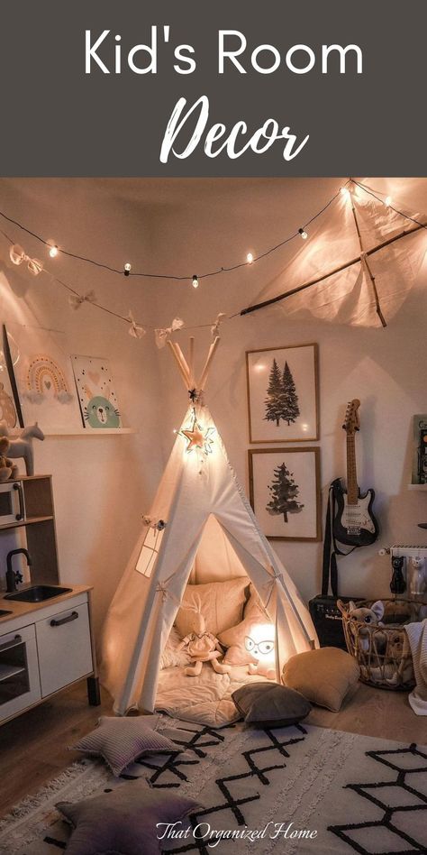 Get inspired with this cozy kid's room decor @tatiana_home_decor #roomdecor #bedroomideas kidsroomdecor Kids Rooms Inspo, Baby Room Inspiration, Nursery Room Inspiration, Cozy Room Decor, Toddler Bedrooms, Baby Bedroom, Kids Bedroom Decor, Toddler Room