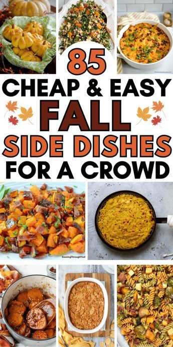 The best fall side dishes! These fun autumn side dish recipes are perfect for easy dinners, or a fall party, tailgate, or potluck. With butternut squash, sweet potato, vegetables, cold salads, and comfort foods, they’re the best fall side dishes for a crowd. Fall side dishes crockpot, fall side dishes party, fall party side dishes for a crowd, fall side dishes bbq, make ahead fall side dishes, fall vegetable side dishes healthy, side dishes for fall cookout, Thanksgiving dinner sides, fall bbq. Different Thanksgiving Side Dishes, Friendsgiving Sides Easy, Best Fall Side Dishes, Bring A Dish Ideas Parties, Side For Thanksgiving Dinner, Great Potluck Dishes, Quick Vegetable Sides, Thanksgiving Dishes Easy, Fall Sides For Party