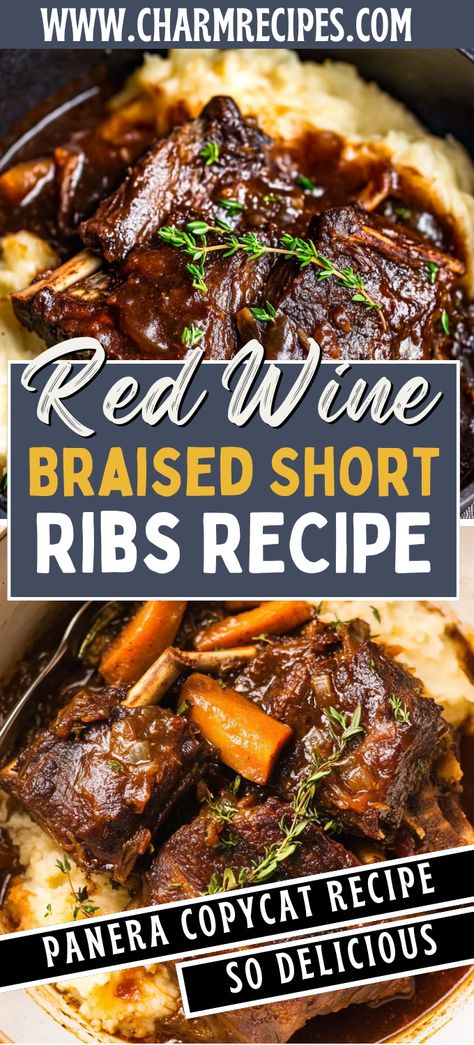 Red Wine Braised Short Ribs Braised Pork Short Ribs, Slow Cooker Braised Short Ribs, Slow Braised Short Ribs, Short Ribs Slow Cooker Easy, Easy Short Ribs Recipe Slow Cooker, Crockpot Braised Short Ribs, Dutch Oven Braised Short Ribs, Boneless Short Ribs Recipe Ovens, Braised Beef Short Ribs Crockpot