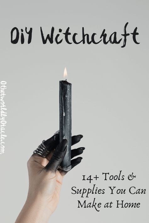 DIY Witchcraft: 14+ Magick Tools You Can Make Instead of Buy Make Instead Of Buy, Diy Witchcraft, Witchcraft Tools, Witchcraft Diy, Witch Tools, Witchcraft Altar, Witch Supplies, Wiccan Crafts, Witch Wand