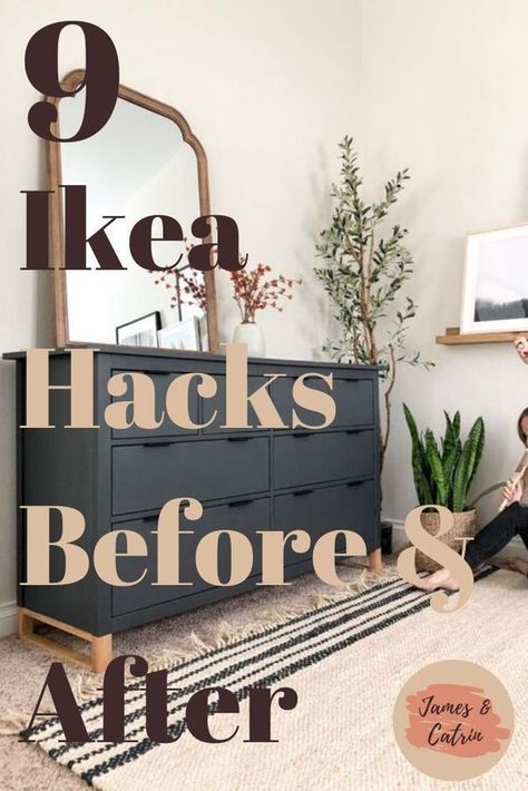 Ikea Desk Hack, Koti Diy, Hacks Ikea, Ikea Products, Easy Ikea Hack, Ikea Hack Ideas, Ikea Furniture Hacks, Diy Ikea Hacks, Home Decor Hacks