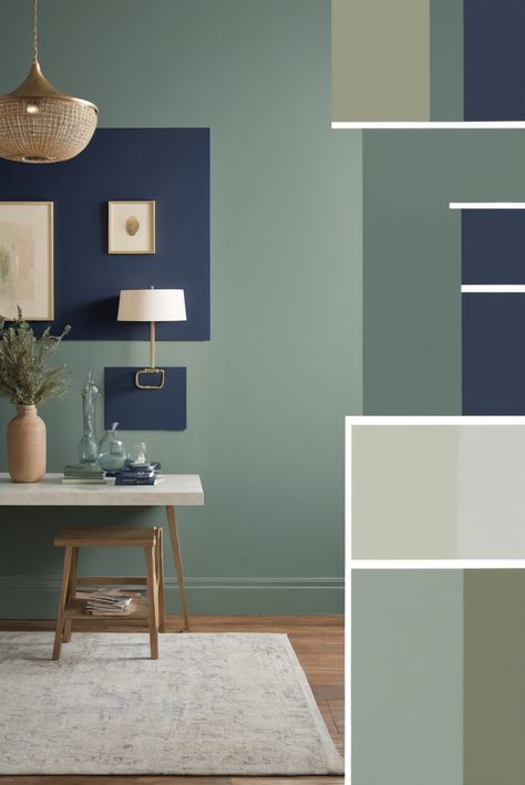 Curious about maximizing productivity? Discover the top strategies to enhance efficiency and achieve your goals in this article. #ad     #Colortrend #wallpaint2024  #color2024  #DIYpainting  ##DIYhomedecor  #Fixhome Green Blue Interior Design, Colour Palette For Kitchen, Sage Green Home Office, Navy And Green Color Palette, Blue And Green Interior Design, Sage And Blue Color Palette, Living Room Colors 2024, Navy And Sage Living Room, Room Color Palette Ideas