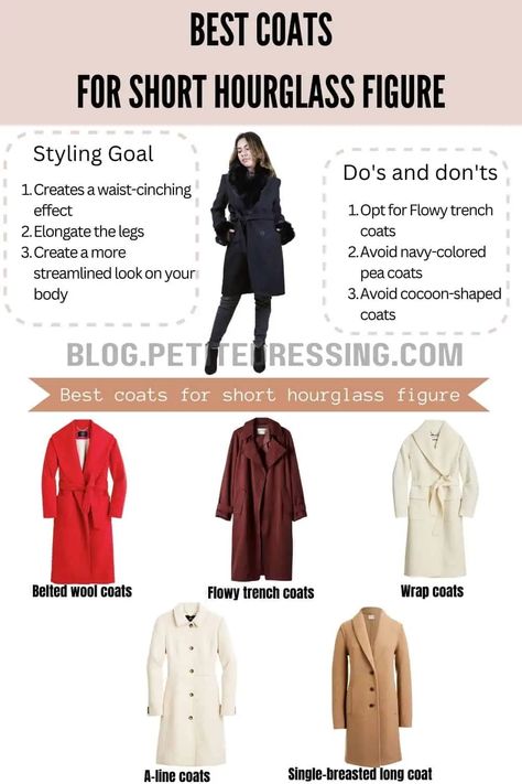 Coats guide for short hourglass figure Indian Dresses Plus Size, Short Hourglass, Plus Size Victorian, Short Legs Long Torso, Hourglass Body Shape Fashion, Hourglass Body Shape Outfits, Hourglass Figure Outfits, Hourglass Outfits, Stylish Plus Size Clothing