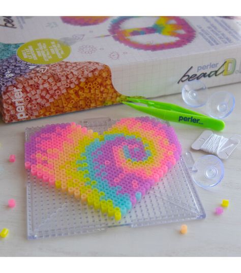 Perler 5.5" x 5.5" Suncatcher DIY Bead Kit 1808ct | JOANN Square Perler Bead Patterns, Melty Bead Designs, Melt Beads Patterns, Hamma Beads Ideas, Easy Perler Bead Patterns, Melty Bead Patterns, Pearl Beads Pattern, Easy Perler Beads Ideas, Fuse Bead Patterns