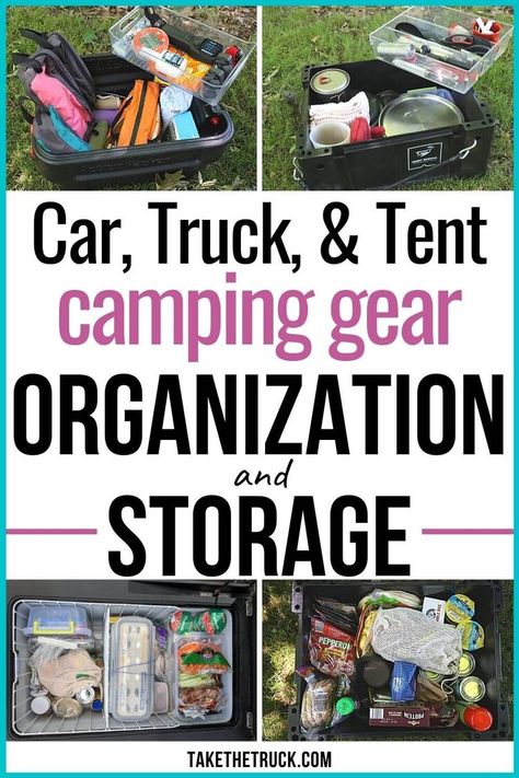 Organisation En Camping, Camping Storage Ideas, Car Camping Organization, Tent Camping Organization, Camping Gear Organization, Gear Organization, Camping Gear Storage, Ideas For Organizing, Tent Camping Hacks