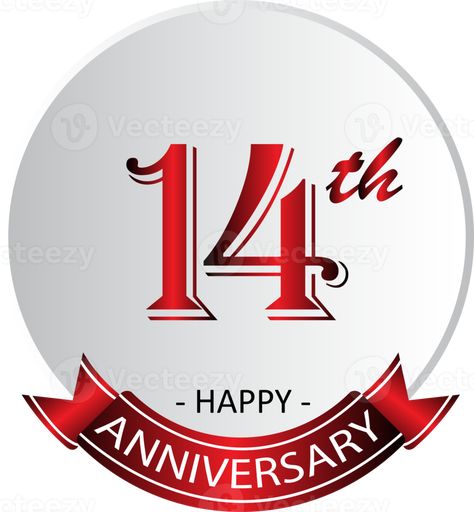 14th anniversary celebration label Happy 14th Anniversary, 14th Wedding Anniversary, 14th Anniversary, Work Anniversary, Anniversary Celebration, Happy Birthday Wishes, Year Anniversary, Free Png, Birthday Wishes