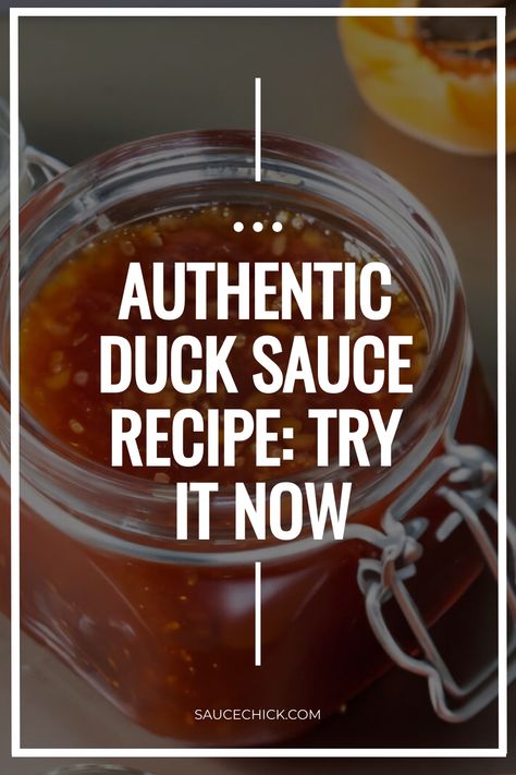 Duck Sauce Recipe Plum Sauce For Duck, Duck Sauce Recipe Chinese, Chinese Duck Recipe, Homemade Duck Sauce, Duck Sauce Recipe, Plum Sauce, Asian Inspired Dishes, Recipe Sweet, Duck Recipes