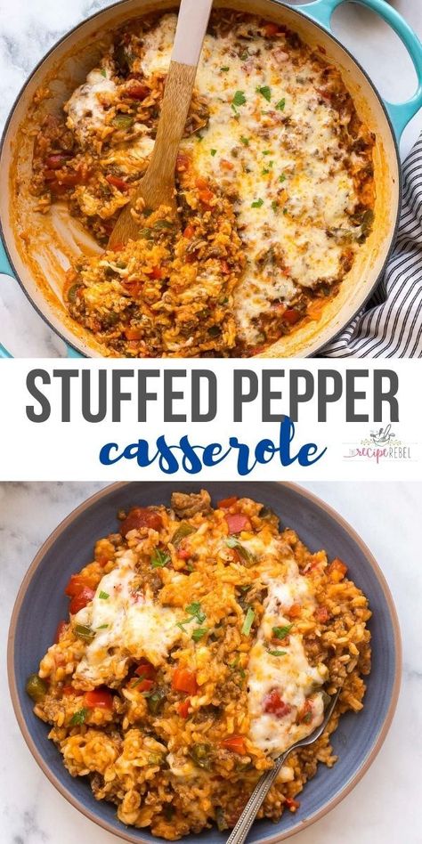 Healthy Dinner With Veggies, Meals With Good Leftovers, Meals To Last A Few Days, Dinners With Peppers, Dinner Ideas With Bell Peppers, Cook Once Eat All Week Dinners, Fall Meals Easy, Ground Sausage Casserole Dinners, Healthy One Pot Meals Clean Eating