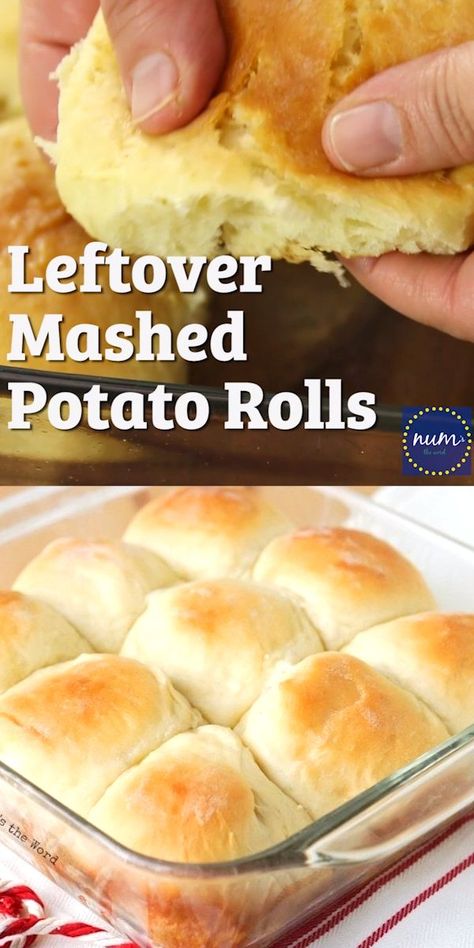 Mashed Potato Rolls, Best Dinner Rolls, Potato Rolls, Potato Dinner, Homemade Rolls, Homemade Bread Easy, Potato Roll, Best Dinner, Leftover Mashed Potatoes