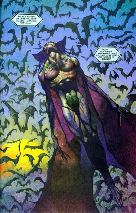 Manbat Art, Manbat Batman, Man Bat Dc Comics, Demon Batman, John Bolton Art, Dark Batman, Gothic Batman Art, Evil Batman, Bat Sketch