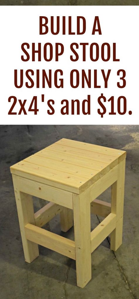 Woodworking Projects Furniture, Woodworking Shop Projects, Shop Stool, Wood Crafting Tools, Wooden Stool, Diy Holz, Popular Woodworking, Woodworking Jigs, Woodworking Project