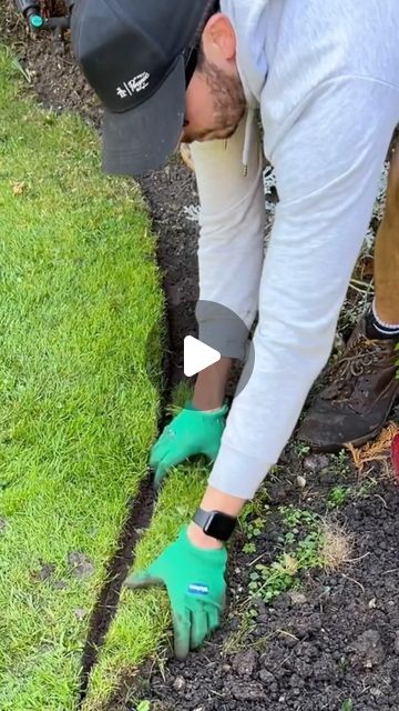 Acres Lawn Care on Instagram: "Satisfying lawn edging adjustment #lawnedging #satisfying #satisfying #amazing #ajustment #transformation #beautiful #gardens #tools #handtools"