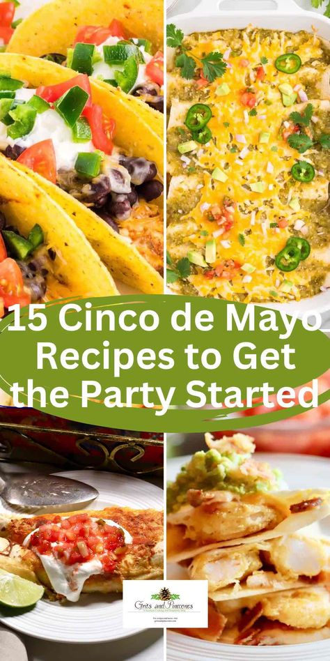 Cinco de Mayo is next Sunday, May 5.  Celebrate with some of my favorite fun, quick, easy, and mostly make-ahead Mexican-inspired Tex-Mex recipes, and let's get this party started. Whether you are celebrating at home, planning a party for a crowd, or having an office bash, these recipes are sure to be a hit. Mexican For A Crowd, Easy Main Dish Casseroles, Cinco De Mayo Recipes, Green Chicken Enchiladas, Home Planning, Chicken Enchilada Casserole Recipe, Easy Fish Tacos, Crispy Oven Baked Chicken, Baked Chicken Tacos