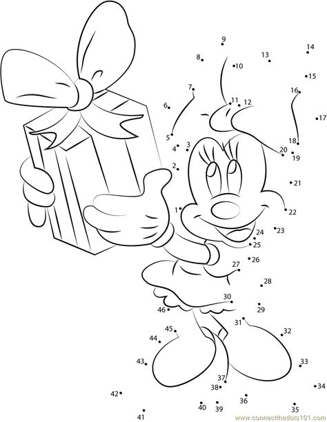 Download or print Minnie Mouse taking Gift dot to dot printable worksheet from Cartoons,Minnie-Mouse connect the dots category. Mickey Mouse Coloring, Mouse Coloring Pages, Dot To Dot Puzzles, Minnie Mouse Coloring Pages, Dot To Dot Printables, Disney Activities, Elementary Worksheets, Mickey Mouse Coloring Pages, Diy Kids Games