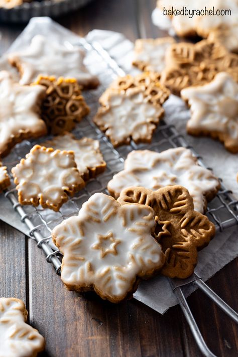 Soft Glazed Gingerbread Cookies Tartine Gingerbread Cookie Recipe, Half Baked Harvest Gingerbread Cookies, Bourbon Glazed Gingerbread Cookies, Soft Gingerbread Cookies With Maple Glaze, Stamped Cookies With Glaze, Soft Glazed Gingerbread Cookies, Ginger Bread Sugar Cookie, Ginger Snap Cookies With Icing, Glazed Gingerbread Cookies