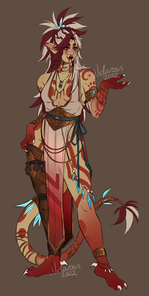 ArtStation - Fe'zane: Dragonflight design Alien Pirate Character Design, Human Alien Hybrid Character Design, Dnd Fairy Barbarian, Dnd Archfey Art, Teifling Female Pink, Tough Character Design, Dnd Character Concept Ideas, Vedalken Dnd Male, Wow Characters