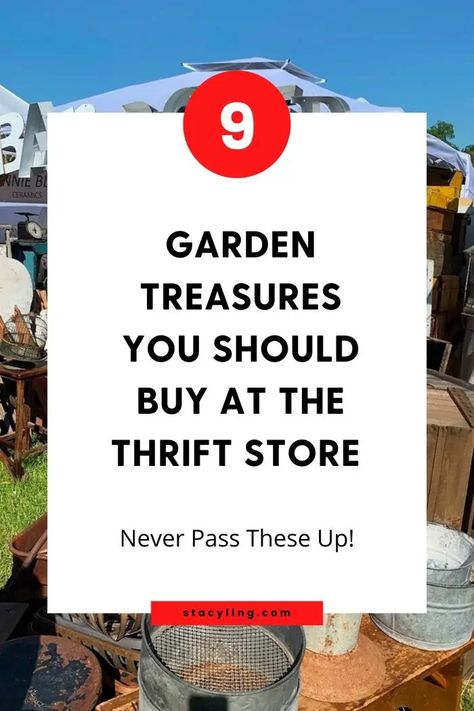 Looking for unique ways to display plants and flowers? You can find the best garden treasures for a song at the thrift store. Wait until you see the cool things you need to buy at your next shopping adventure. #thrifting #thriftflip #thriftstorefinds #fleamarketdecor #fleamarketfinds #cottagestyle #cottagedecor #farmhousestyle #cottagecore #cottagecoreasethestic Ways To Display Plants, Thrifting Aesthetic, Display Plants, Faux Christmas Trees, Copper Tub, Flea Market Gardening, Vintage Crock, Store Basket, Flea Market Decorating