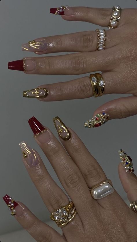 Vegas Style Nails, Egypt Nails Design, Egypt Nails, خواتم خطوبة, Future Nails, Vegas Nails, Milky Nails, Nagel Tips, Classy Acrylic Nails