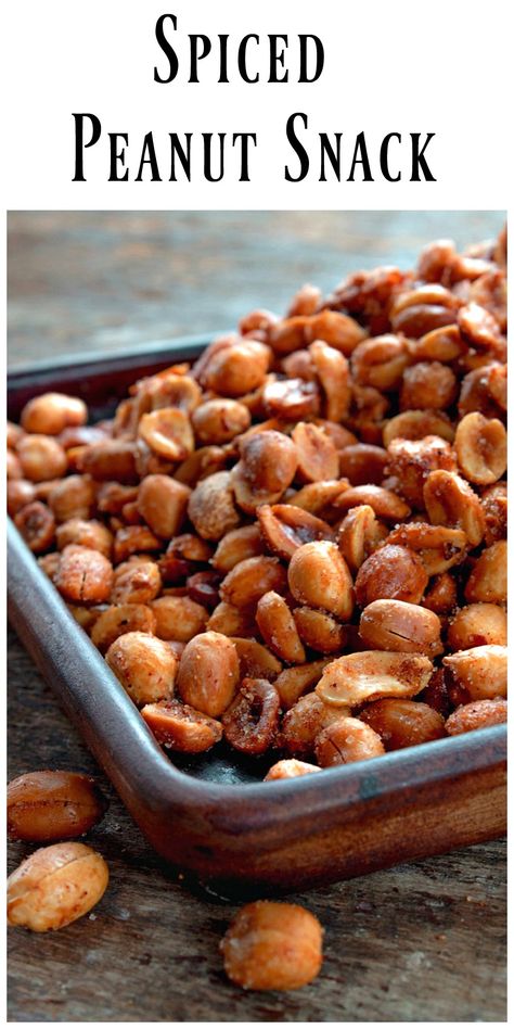 Spicy Peanuts Snacks, Sweet And Spicy Peanuts Recipe, Hot Peanuts Recipe, Bar Nuts Recipes, Peanuts Recipes Snacks, Spiced Peanuts Recipes, Salted Peanuts Recipes, Peanut Snacks Recipes, Salted Peanuts