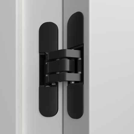 Villar Home Designs Villar Home Designs Hidden Invisible Concealed Door Hinge 3D 3-Way Adjustable 180 Degree Swing | Wayfair Hidden Doors In Wall Panel, Door Hinges Ideas, Invisible Doors Ideas, Heavy Duty Door Hinges, Offset Hinges, Concealed Door Hinges, Hidden Door Hinges, Concealed Door, Invisible Doors